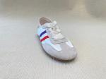 Women casual comfort sneakers satin shoes lace-up breathable with leather and