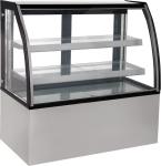 Commercial Cafe Cake Display Fridge With Curved Anti-Fog Glass