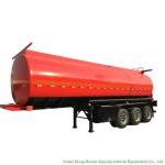 Tri Axle Stainless Steel Tank Semi Trailer For Palm Oil / Crude Fuel / Petrol