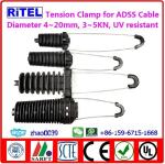 3KN high strength anchor tension clamp for ADSS fiber optic cable PA-37, PA-69,