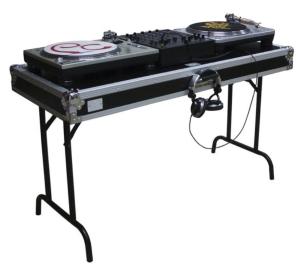 Quality Black Laptop Dj Flight Case Desk With Fold Out Legs wholesale