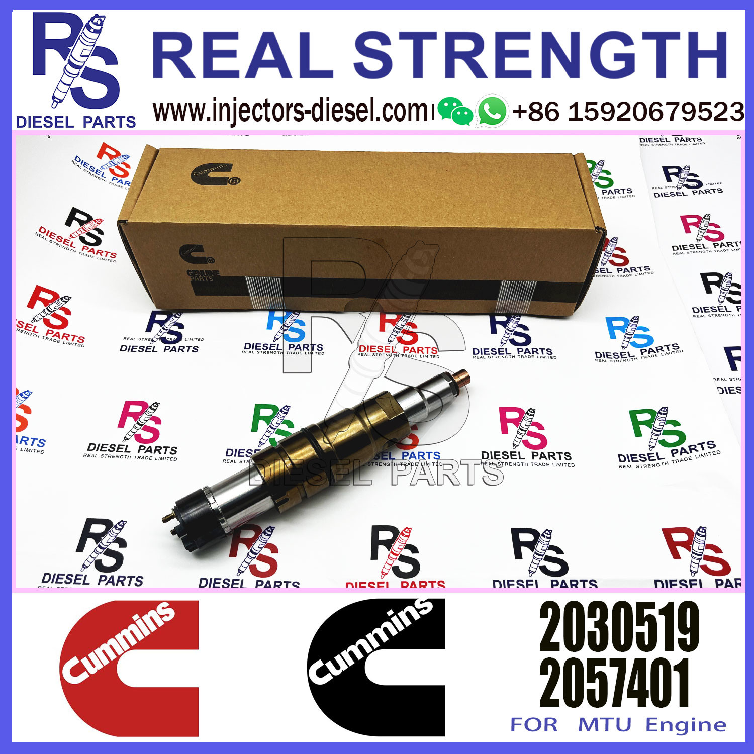 Diesel Common Rail Fuel Injector 1948565 2030519 2031836 2031835 2086663
