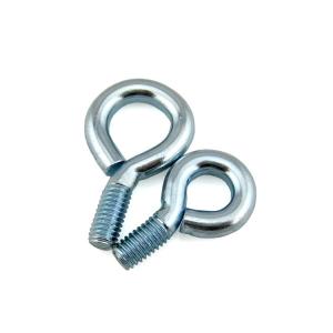 Quality Carbon Steel Zinc Plated Eye Screw Hook Head Style M5 Metric Eye Bolts wholesale