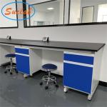 Waterproof Steel Lab Workstation Bench , Anticorrosive Island Benches In