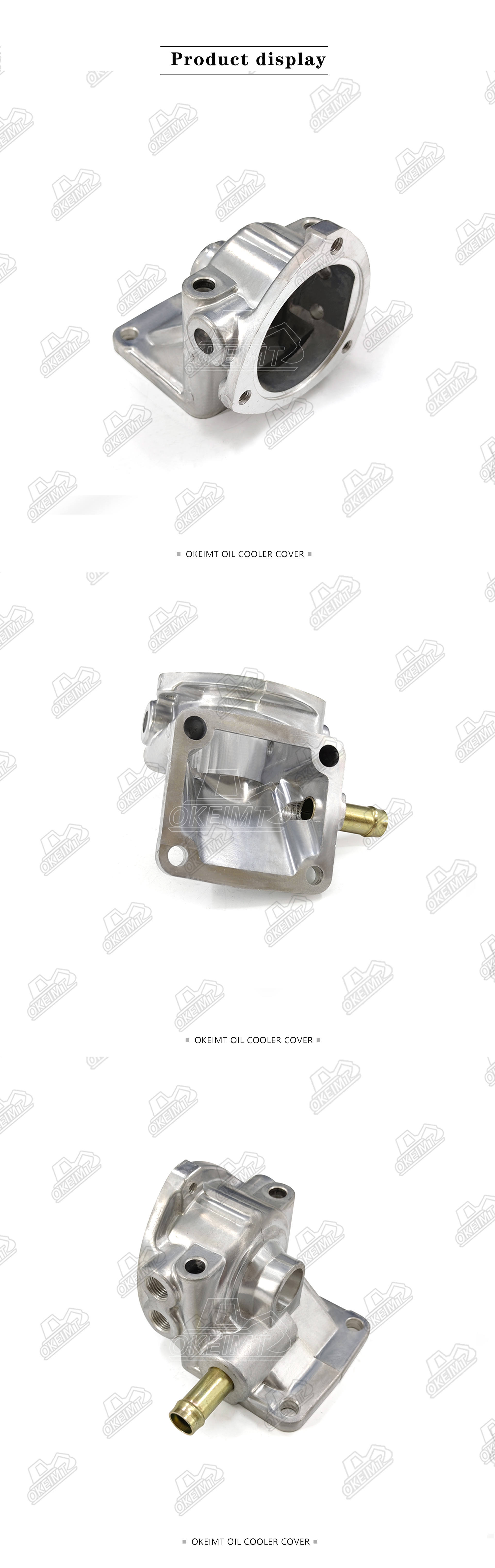 Standard Size Thermostat Housing Cover Lower Seat 6D16 With Pipe Engine Engine Parts