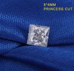Princess Square Super Brilliant Loose Moissanite Stones 8MM Diamonds Moissanite