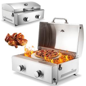 Quality LPG Stainless Steel Pizza Oven Gas BBQ Oven Commercial Pizza Making Machine wholesale