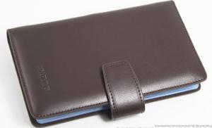 Quality Custom Brown Real Leather Mens Business Credit Card Holders Wallets wholesale