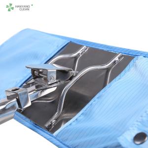Quality Chemical factory cleanroom flat with replaceable microfiber mop cloth flat mop wholesale