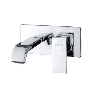Quality 210mm Width Single Lever Faucet Wall Mounted Lavatory Faucet wholesale