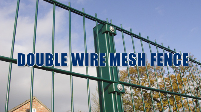 8/6/8mm 60*60*2.0mm Post Durable Double Loop Wire Fence For Home / Park