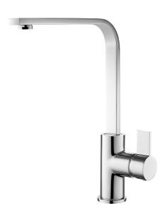 Quality Chrome Single Lever Kitchen Mixer Tap 310mm Height Single Hole Faucet wholesale