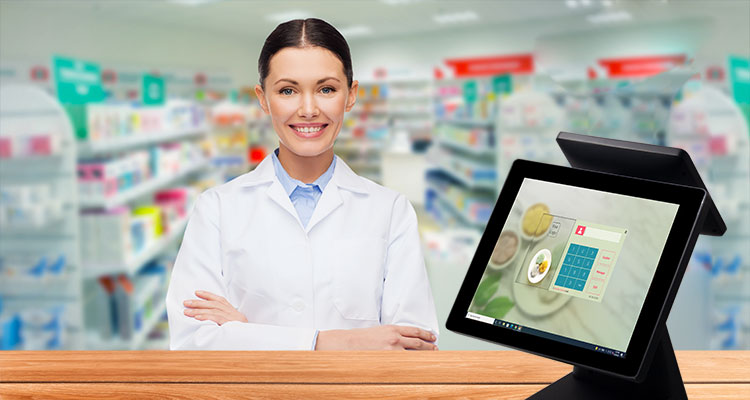 280A Retail POS System with External 58mm/80mm Thermal Printer and 15''/15.6'' Display