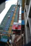 Single Cage 11kw Exterior Construction Elevator 150m Construction Site Hoist
