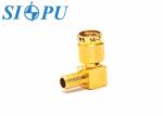 SMA Male Right Angle 90 ° RF Coaxial Cable Connector With RG142B