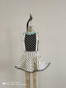 Quality Oem Service Girls Dancewear Kids Dance Outfits White Black Color wholesale