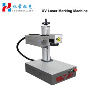 Quality Desktop UV Laser Marking Machine Portable 3W 5W For Glass Plastics 355nm Air cooling wholesale