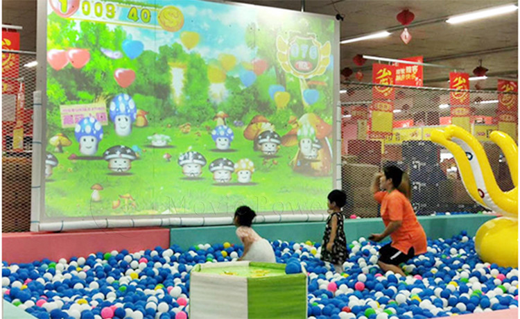 Kids Entertainment Interactive Projector Children Theme Park Ball Pool Zorbing Ball Gaming Equipment