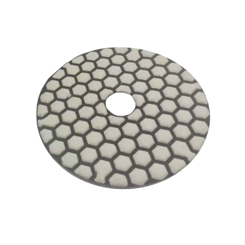 White 4 Grit Diamond Wet Polishing Pads For Marble Granite Stone Terrazzo Floor