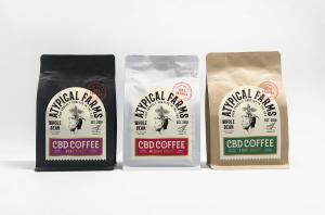Quality Flat Bottom Kraft Paper Coffee Bags With Valve And Zipper wholesale