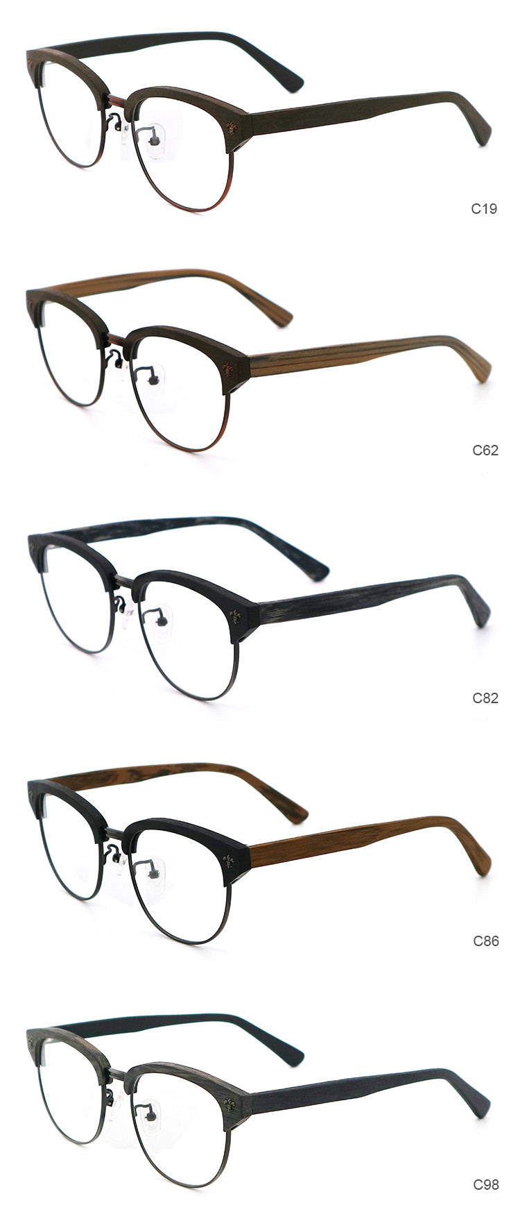 Modern Stylish Fluent Acetate Optical Frame Wholesale Eyewear