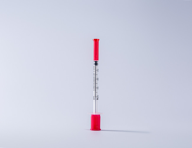CE ISO Sterile Medical Disposable Insulin Syringe With Needle U-40