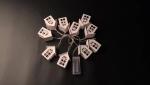 Christmas Decoration Indoor 10 LED Christmas String Lights Wooden House Battery