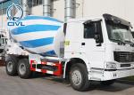 Sinotruk Diesel Concrete Mixer Trucks 375hp 130hp ,Concrete mixing truck