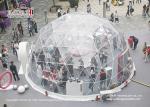 Lightweight Exhibition Geodesic Dome Tents With Clear PVC Roof Cover