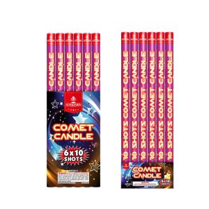 Quality 10 Shots Comet Roman Candle Stick Fireworks 2021 Mandarin Pyrotechnics For Wedding wholesale