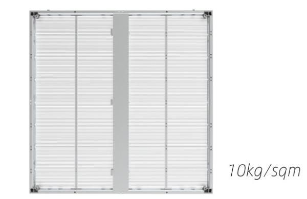 IndoorP10.42 Transparent Advertising Led Display Screen Ultra Thin Light Weight