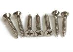 Stainless Steel Flat Self Tapping Screws Passivation Surface 6g Tolerance