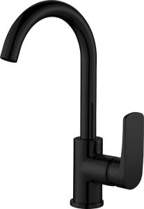 Quality Brass Kitchen Mixer Ceramic Cartridge Home Depot Faucets Black Resin Coated Finishing wholesale