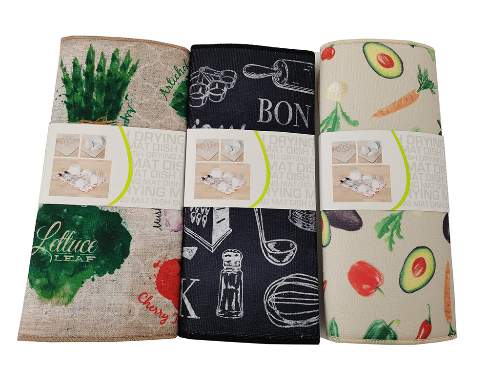 Microfiber Dish Drying Mats Kitchen Table Pads Table Placemat