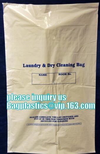 commercial clear pe ldpe poly hotel laundry roll up suit garment packaging dry cleaning cover plastic polythene bag for