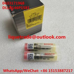 Quality BOSCH Injector nozzle DLLA146P1581, 0433171968 , DLLA 146 P 1581, 0 433 171 968 for 0445120067, 04290987, 20798683 wholesale