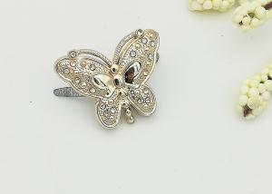 Quality Butterfly Plastic Shoe Buckles Exquisite Elegant Environmental Plated wholesale