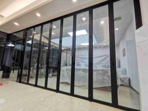 Quality Black Exterior Aluminium Bifold Doors Soundproof Aluminium Bifold Patio Doors wholesale