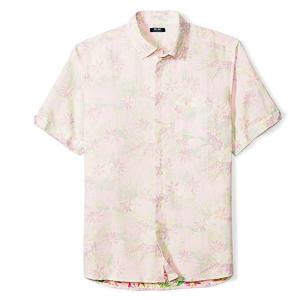 Quality XS~XXXL Straight Hem Roll Up Mens Casual Short Sleeve Shirts Tab Cuff For Summer wholesale