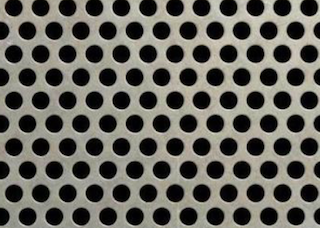 Plating Perforated Stainless Steel Tube With Powder Coating Triangle Hole Patterns