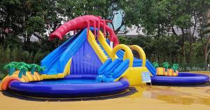 Quality Summer Outdoor Inflatable Amusement Park Custom High Strength For Children wholesale