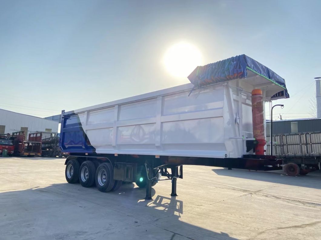 Customized 3 Axles Dump Trailer Wholesale Supplier with Cheap Price Truck Semi Dump Trailer