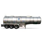 500mm Manhole 3 Axles Fuel Tank Trailer/Chemical Acid Liquid Tank Semi Trailer