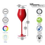 Food Grade Plastic Veuve Clicquot Wine Champagne Glass For Outdoor Events