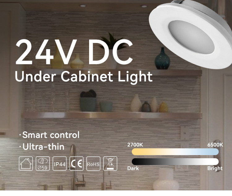 Recessed Led Cabinet Downlight 175lm-213lm Recessed Puck Lights Under Cabinet