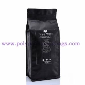 Quality Matt Black 250g 1kg 12oz Aluminum Foil Bag With Valve wholesale