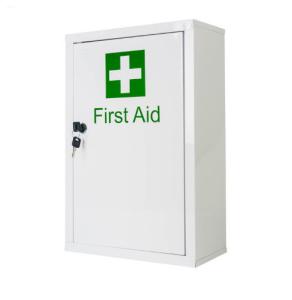 Quality Steel Metal First Aid Cabinet , Lockable First Aid Box 460x300x140mm wholesale
