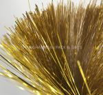 Brown Colored Plastic Shredded Tissue Paper For Gift Baskets PE Metallic