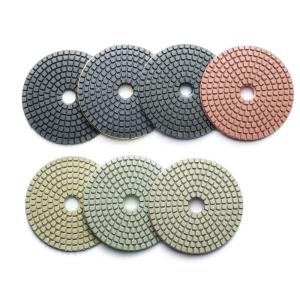 Quality 100mm Resin Bond Wet Diamond Polishing Pad for Granite Marble Quartz Stone 7 Pieces Set wholesale