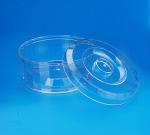 Food Grade Transparent Empty Plastic Cans Round Shape Crown Lid Type